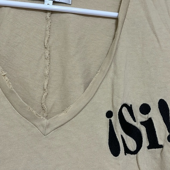 Wildfox short sleeve shirt tattered seams size small - Picture 3 of 6